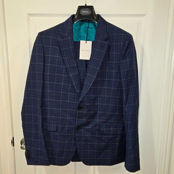 Paul Smith Italian Made Single-Breasted Gents Tailored Fit Pinstripe Suit - Picture 1 of 16